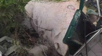 Motorista morre em queda de carreta na Serra da Bodoquena