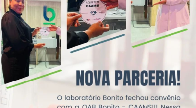 Laboratório Bonito Fecha convênio com a OAB de Bonito MS. 