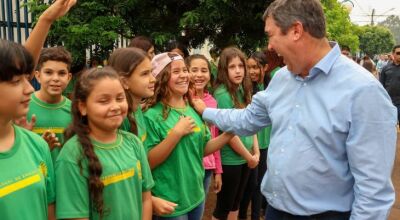 Investimentos de R$ 27 milhões: governador confere andamento de obras e reformas de escolas em MS