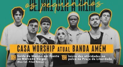 O início das atividades acontece ás 19 horas, no palco da Praça da Liberdade