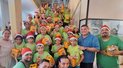 Prefeito visita e parabeniza Coral do Instituto Visão de Vida em Bonito