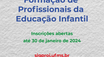 Professores de Bonito podem participar do programa de formação de profissionais da Educação Infantil