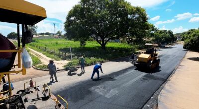 Rua 31 de Março ganha obra de pavimentação asfáltica em Bonito