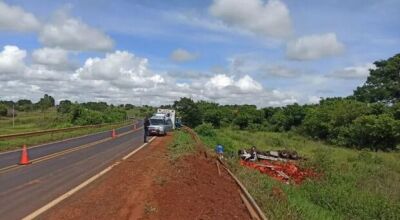 Motorista morre ao cair em barranco na MS-306 