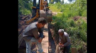 Bonito conclui reforma de uma ponte na região da fazenda Cheyenne