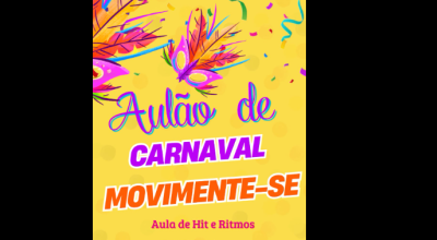  Projeto Movimente-se oferece um aulão de carnaval em Bonito