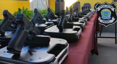 Novas pistolas Glock reforçam segurança pública e ação da Polícia Penal em Mato Grosso do Sul