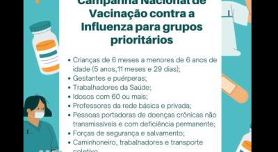 Vacina contra a gripe já está disponível nas unidade de saúde de Bonito
