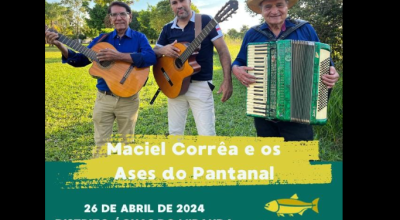 Festival de Pesca Esportiva terá show com Maciel Corrêa e os Ases do Pantanal