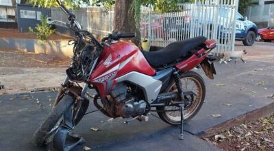 Adolescente furta moto e sofre acidente durante fuga 