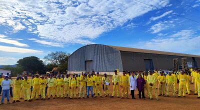 Bonito realiza imunização contra influenza com os colaboradores da empresa de asfalto Via Magna