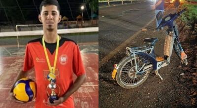 Jovem morre após acidente de bicicleta e carreta na BR-376