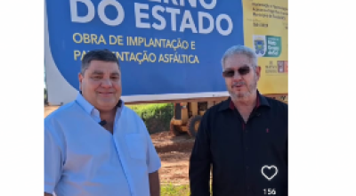 Prefeito de Bonito agradece obra de pavimentação na via de acesso ao Frigorífico Franca Comercial 