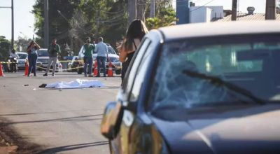 Idoso morre atropelado por carro ao atravessar a avenida em MS