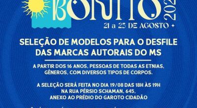 Festival de Inverno de Bonito Promove Seleção de Modelos para Desfile de Marcas Autorais do MS