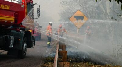 Chuva de 20 mm chega a várias regiões do Pantanal e ajuda a controlar incêndios florestais em MS