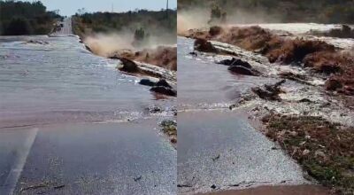 Barragem estoura, leva casas e deixa moradores desesperados em MS