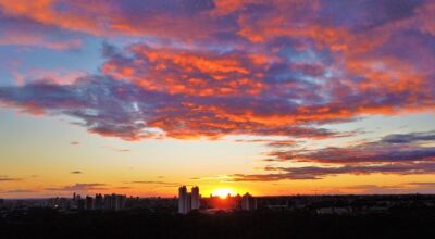 Semana começa com tempo seco e temperaturas altas, mas há previsão de breve frente fria sem chuvas