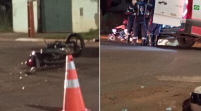 Motociclista morre em acidente entre moto e carro em MS