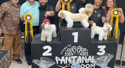 Mato Grosso do Sul celebra prêmio em competição nacional de estética animal na Expopet Cuiabá