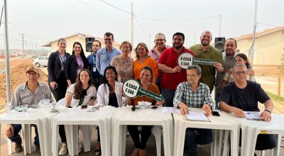  Agehab e prefeitura entregam primeiras 51 casas do FGTS em Bonito