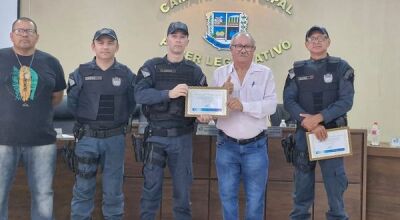 Policiais Militares recebem moção de congratulação por agilidade em Bonito