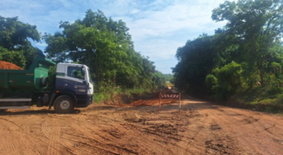 Estrada de acesso ao Aterro Sanitário está fechada para ações de conservação de água e solo