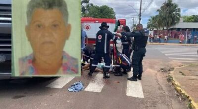 Idosa que teve perna esmagada por caminhão morre em MS