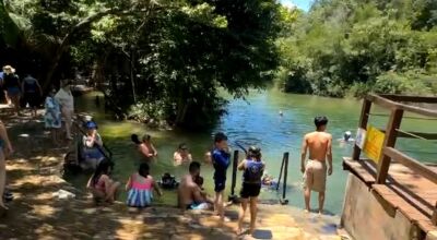 Balneário de Bonito (MS) lotado, fim de ano chegou, assista na LIVE