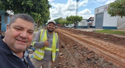 Prefeito Josmail Rodrigues visita obras em Bonito