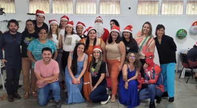 Festa de Natal é realizada com crianças atendidas pelo CER II em Bonito