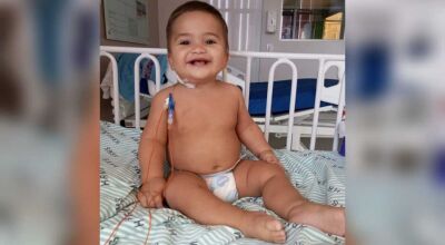 Contra tumor maligno na coluna, bebê precisa de exame para evitar crescimento do câncer