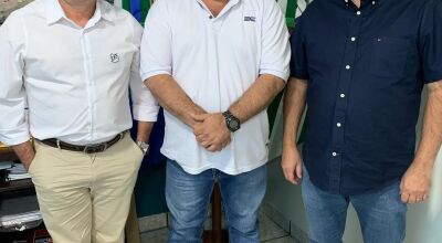 Josmail Rodrigues se reúne com prefeito de Nioaque e presidente da Assomasul