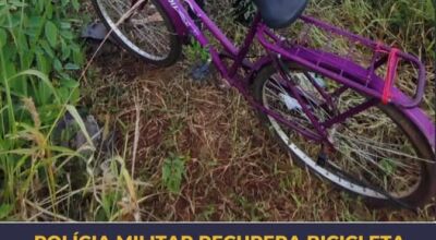 Polícia Militar recupera bicicleta furtada em Bodoquena