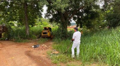 Bonito realiza ação de limpeza na região da Garagem Municipal