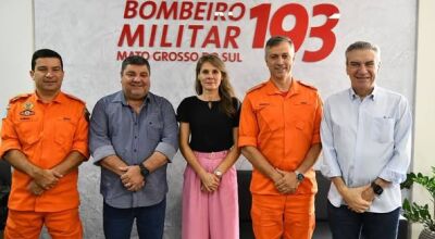 Prefeito de Bonito visita Corpo de Bombeiros de MS e reforça que a cidade terá curso em breve