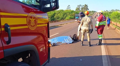 Motociclista morre em acidente envolvendo van na BR-163 em MS