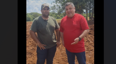 Prefeito visita chácara e convida população para Velocross Esquenta