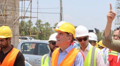 Paulo Corrêa destaca potencial da Rota Bioceânica durante vistoria à obra da ponte binacional