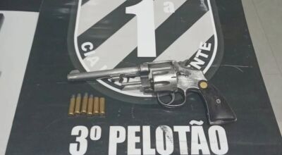 Polícia Militar apreende arma de fogo e conduz autor em Bodoquena