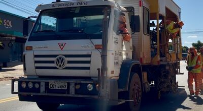 Obras da ciclofaixa avançam em Bonito e garantem mais segurança para ciclistas