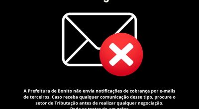 Cobranças da prefeitura não são enfiadas por Correios, e-mails ou mensagens de celular de terceiros