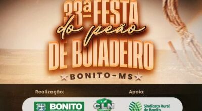 Prefeitura Municipal de Bonito e Clube de Laço Nabileque realizam a 33ª Festa de Peão de Boiadeiro