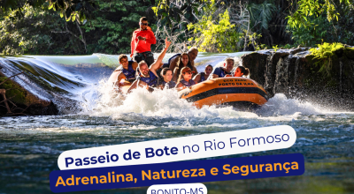 Desça Cachoeiras e Mergulhe em Emoções no Passeio de Bote no Eco Park Porto Da Ilha em Bonito/MS
