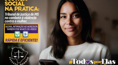 Intimação de medidas protetivas por WhatsApp intensifica ações de combate ao feminicídio