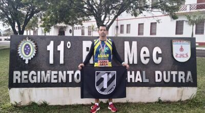 Cabo Everton Ávila da1ª CIPM fica em segundo lugar na Corrida Marechal Dutra