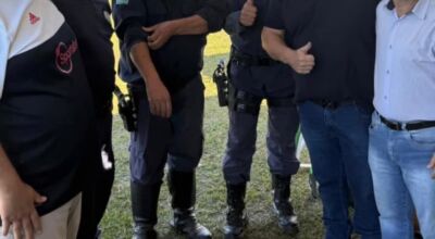 Guarda municipal realiza segurança no torneio de futebol no assentamento Guaicurus