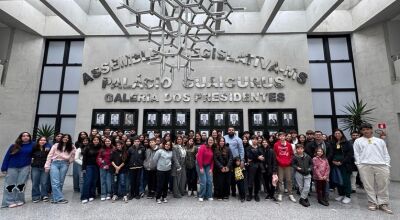 Banda Municipal fez uma visita especial à Assembleia Legislativa de Mato Grosso do Sul