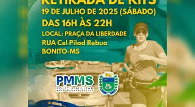 Corrida da Polícia Militar de Bonito: Retirada de Kits Acontece no Dia 19 de Julho
