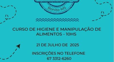 Bonito abre inscrições para curso gratuito de Higiene e Manipulação de Alimentos